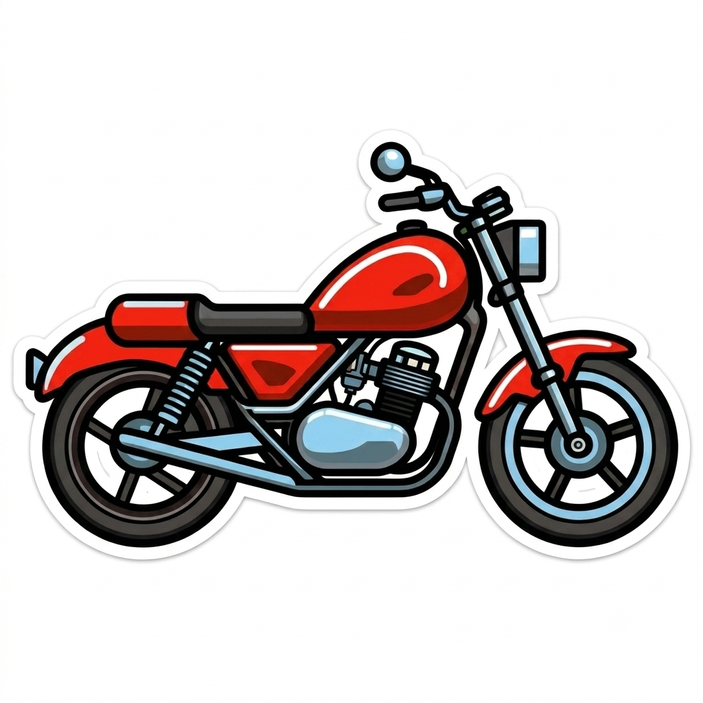 Red bike poster