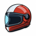 Helmet for a biker