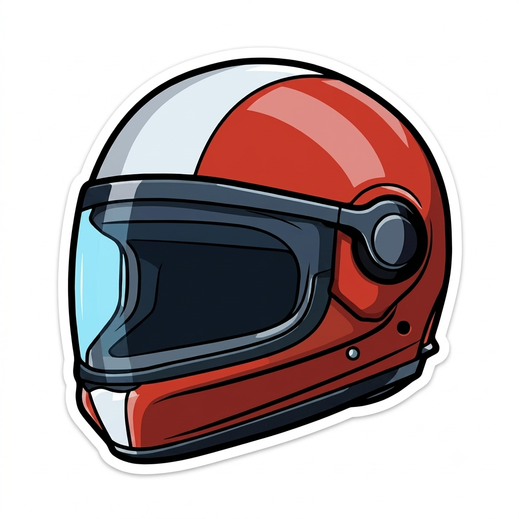 Helmet for a biker