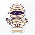 Mummy doing meditation
