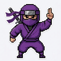 Ninja in purple