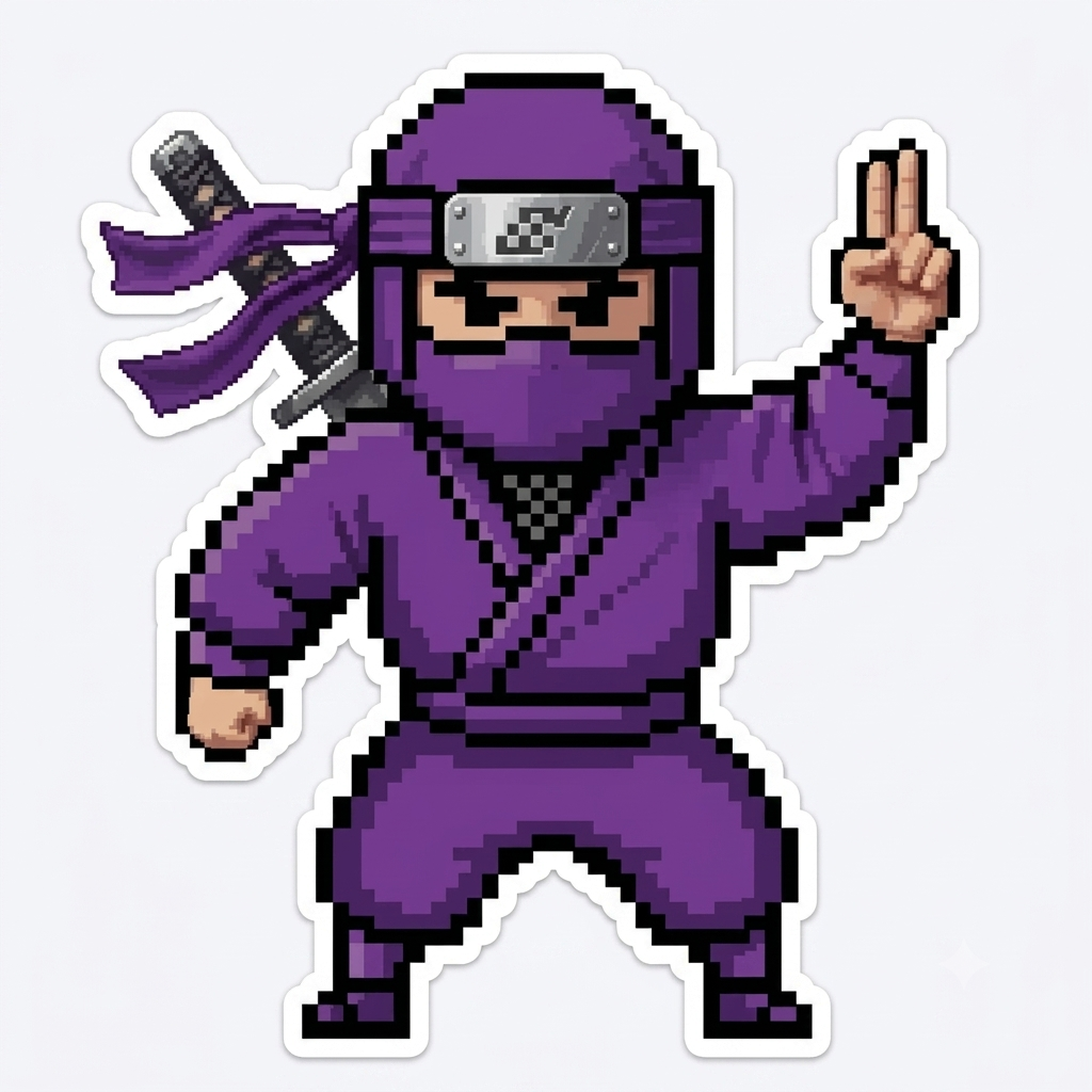 Ninja in purple